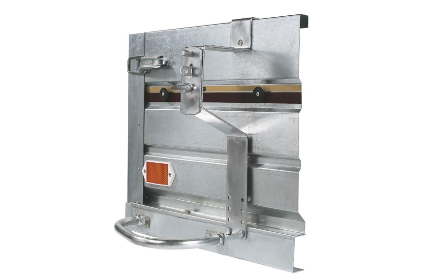 Support latéral pour roue de secours compatible ridelles de remorque Sorel