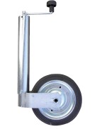 roue jockey Ø60 mm avec jante métal et galet renforcé pour remorque charge lourde