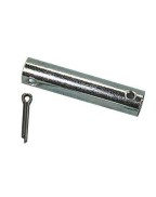 axe de roue jockey Ø20 mm longueur 70 mm avec épingle pour galet de remorque