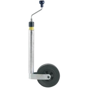 roue jockey Ø48 mm avec roue plastique 220x65 pour remorque