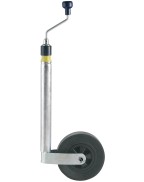 roue jockey Ø48 mm avec roue plastique 220x65 pour remorque