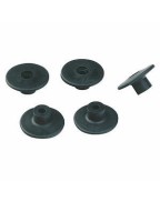 Lot de 10 crochets de Bâche Plastique Noir