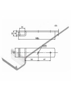 Crochet de grenouillère à l'unité pour remorque pour une fixation sécurisée des ridelles
