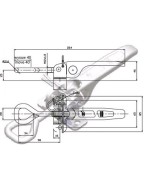 Poignée de basculement avec crochet