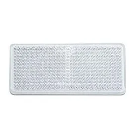 Lot de 2 Catadioptres adhésifs rectangulaires blancs