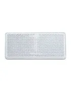 Lot de 2 Catadioptres adhésifs rectangulaires blancs