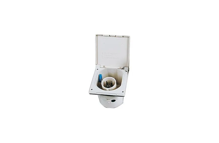 Prise 230V Socle Shuko Blanc Rulquin