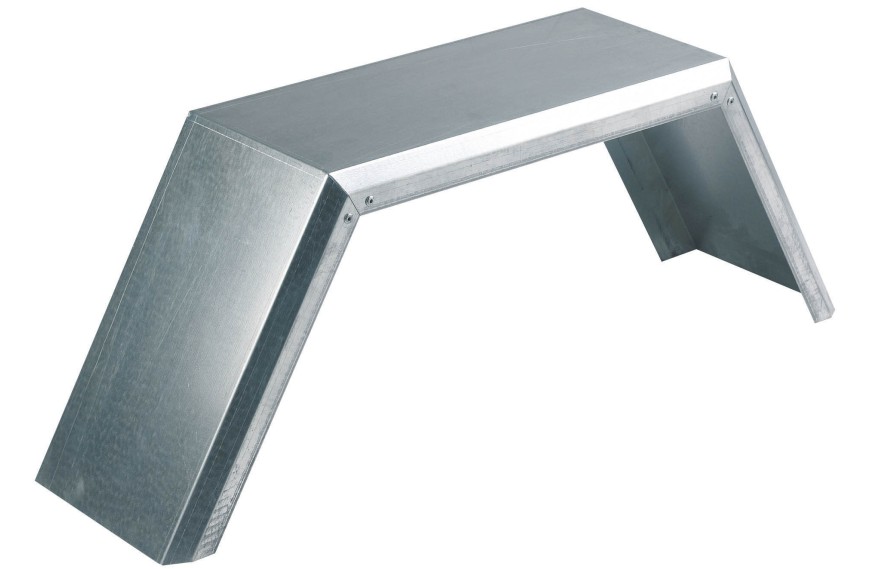 garde-boue métal double 13 pouces pour remorque double essieu robuste et galvanisé
