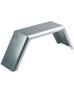 garde-boue métal double 13 pouces pour remorque double essieu robuste et galvanisé