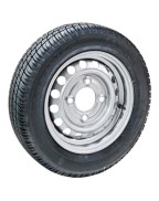 Roue complète 135/80R13 pour remorque ou caravane, 4 trous, entraxe 98 mm et déport 30 mm