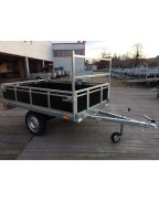 Remorque bois PTAC 500 kg Nordika N205B Sorel avec ridelles amovibles et plancher antidérapant