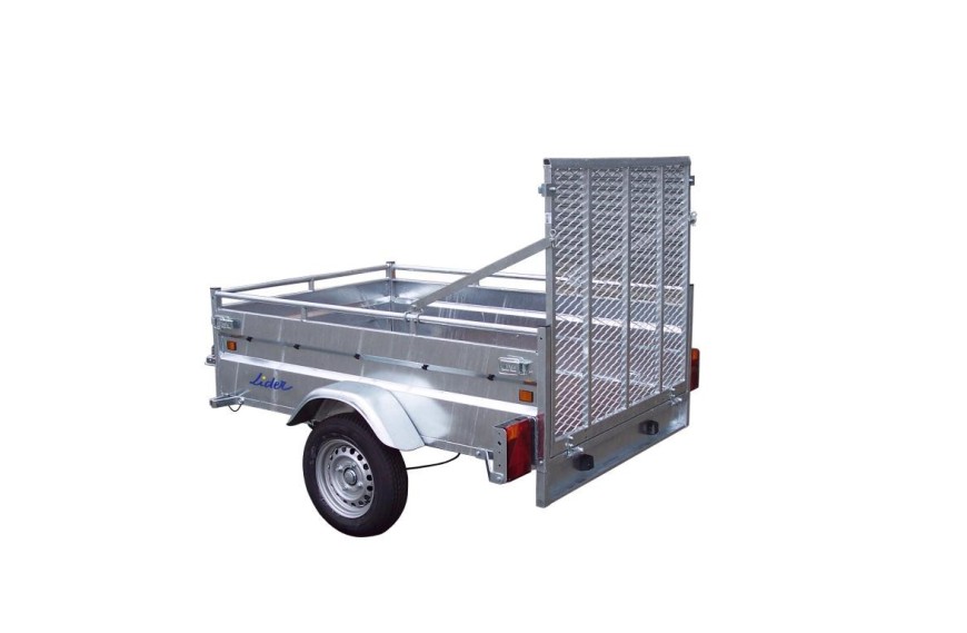 Porte-pont 120 cm avec béquilles arrière 1000 kg pour remorque LIDER ROBUST 38398