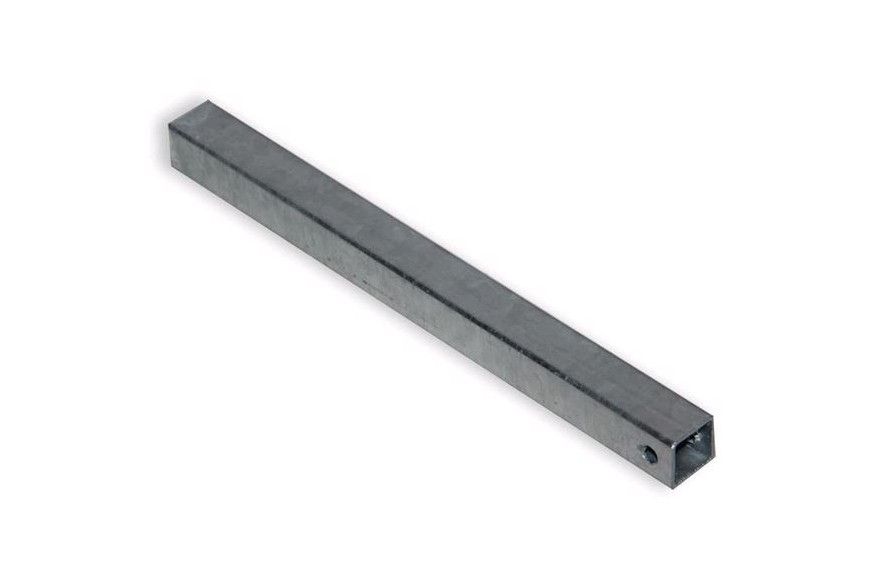 Chandelle carrée GOLIATH 50x3x3 cm en acier section 30x30 mm avec perçage 1 trou