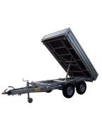 Remorque benne 3500 kg double essieu Lider 39614PE basculante galvanisée