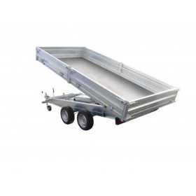 Remorque benne 3500 kg double essieu Lider 39614PE basculante galvanisée