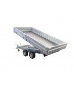 Remorque benne 3500 kg double essieu Lider 39614PE basculante galvanisée