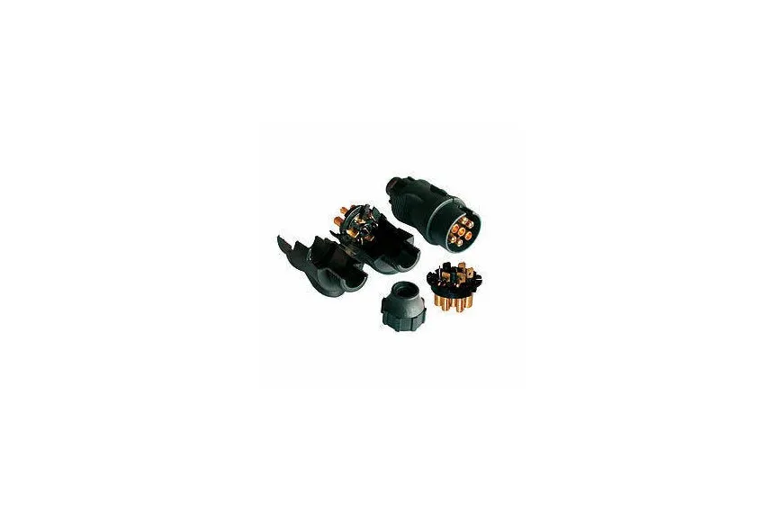 Prise plastique 7 broches avec cosses Rulquin