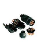 Prise plastique 7 broches avec cosses Rulquin