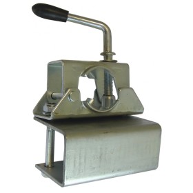 Collier de roue jockey Ø48 mm à boulonner avec adaptateur pour timon carré 50 mm