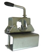 Collier de roue jockey Ø48 mm à boulonner avec adaptateur pour timon carré 50 mm