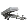 Remorque benne 2500 kg double essieu Lider 39610PE basculante galvanisée