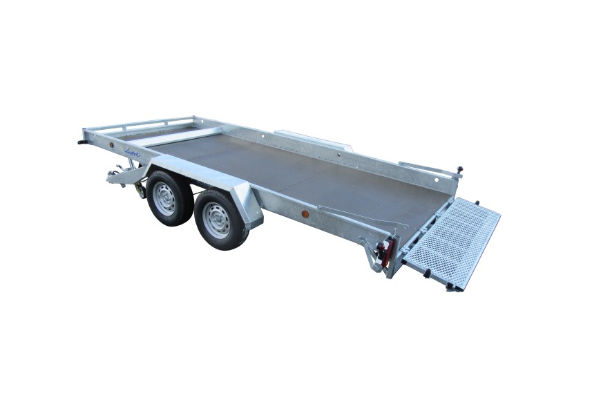 Remorque plateau LIDER 34780 PTAC 3500 kg basculante hydraulique 450x190 cm﻿