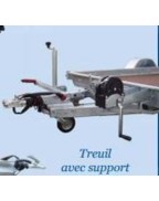 TREUIL DE HALAGE 1200 KG AVEC SUPPORT
