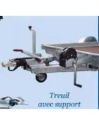 TREUIL DE HALAGE 1200 KG AVEC SUPPORT