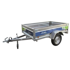 Remorque bagagère PTAC 500 kg CADIX 39310 Lider avec ridelles démontables et plancher bois antidérapant