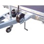 Treuil de halage 1600 kg manuel avec support pour remorque plateau LIDER 4 et 5 mètres﻿