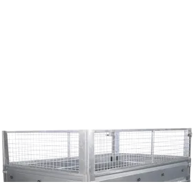 4 Rehausses grillagées (hauteur 35 cm) pour remorque Sorel N205