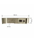 Support plaque d'immatriculation lot de 2 TRIGANO