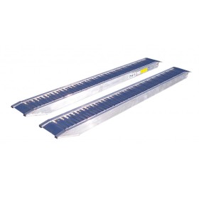 Paire de rampes 295 cm avec béquille arrière pour remorque plateau LIDER