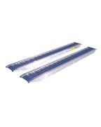 Paire de rampes 295 cm avec béquille arrière pour remorque plateau LIDER