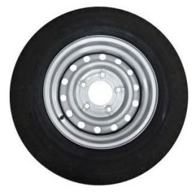 Roue complète 175/80R14C LIDER renforcée pour remorque ou caravane, entraxe 112 mm, déport 30