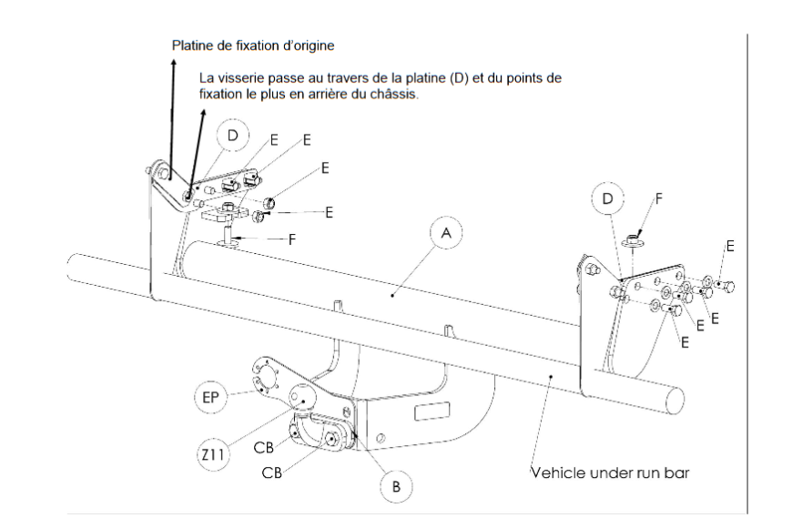 ATTELAGE CLASSIQUE POUR MITSUBISHI L200 WITTER