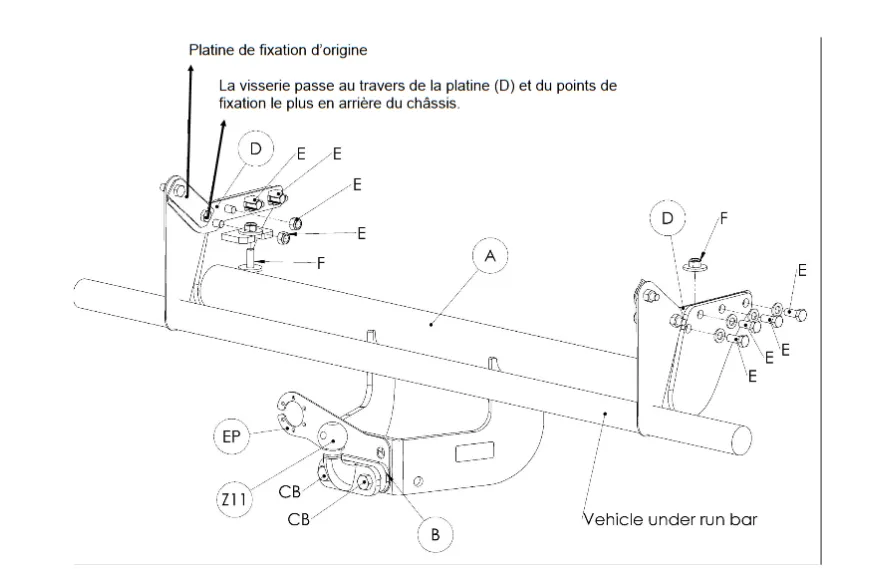ATTELAGE CLASSIQUE POUR MITSUBISHI L200 WITTER