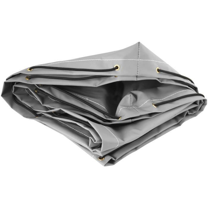 Bâche plate pour Saris avec armature en H 2,57 x 1,33 x 0,15 olive . 