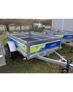 Remorque bagagère PTAC 500 kg Palerme 39331 Lider avec ridelles démontables et plancher bois antidérapant