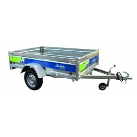 Remorque bagagère PTAC 500 kg Palerme 39331 Lider avec ridelles démontables et plancher bois antidérapant