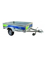 Remorque bagagère PTAC 500 kg Palerme 39331 Lider avec ridelles démontables et plancher bois antidérapant