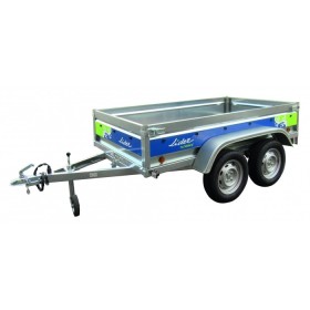 : Remorque double essieu 500 kg LIDER FLORENCE 39330 en acier galvanisé