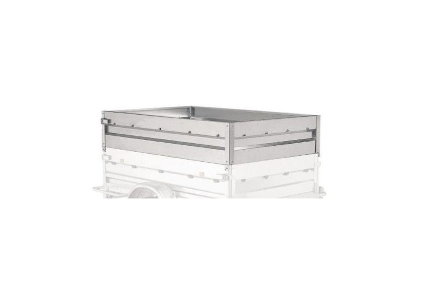 Jeu de doubles ridelles pour remorque Lider 39550 en acier galvanisé augmentant la capacité de chargement