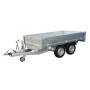 Remorque benne 2500 kg Lider 39600 galvanisée double essieu basculante