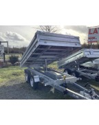 Remorque benne 3500 kg double essieu Lider 39614PE basculante galvanisée