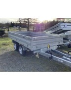 Remorque benne 3500 kg double essieu Lider 39614PE basculante galvanisée