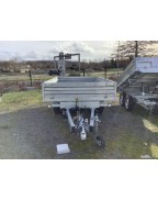 Remorque benne 3500 kg double essieu Lider 39614PE basculante galvanisée
