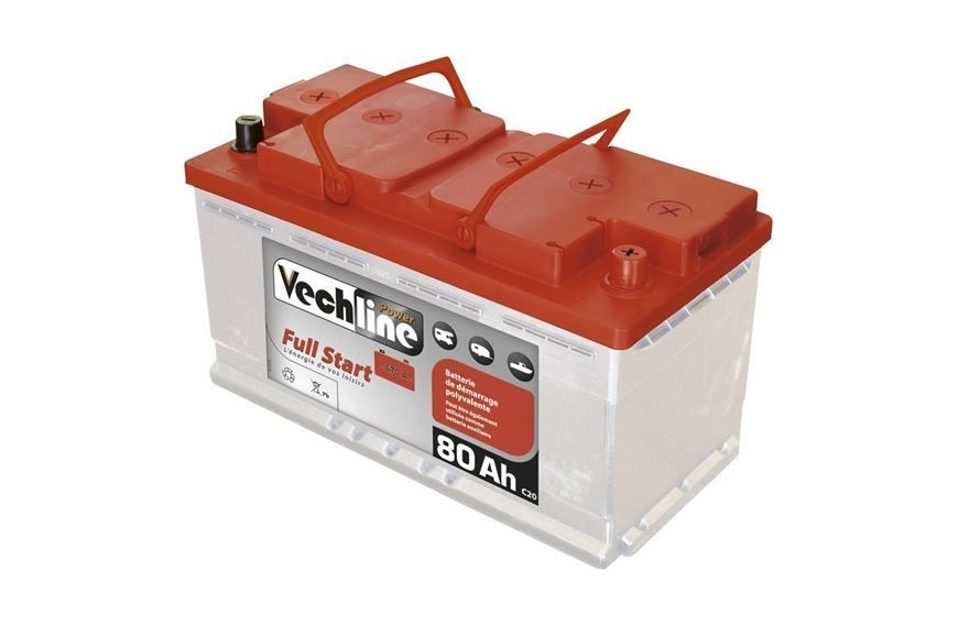 Batterie à décharge lente Vechline (80AH) - Latour Remorques