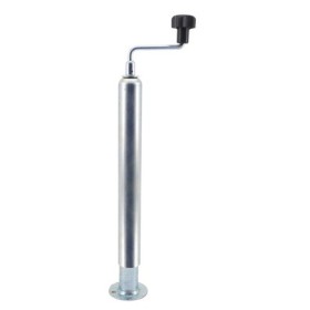 Béquille télescopique Ø48 mm en acier galvanisé pour remorque