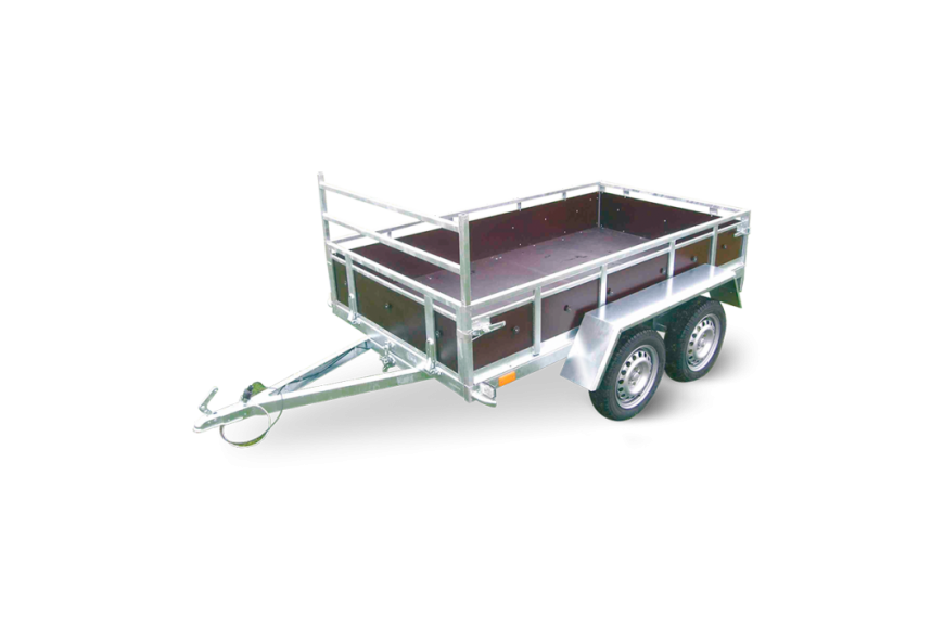 Remorque bois 96002SB PTAC 500 kg SOREL double essieu châssis galvanisé et plancher antidérapant